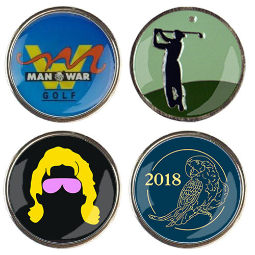 Custom Full Color Poly Domed Metal Ball Marker