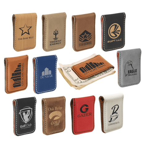 Custom Leatherette Money Clip