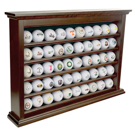 50 Golf Ball Display Rack -- Walnut
