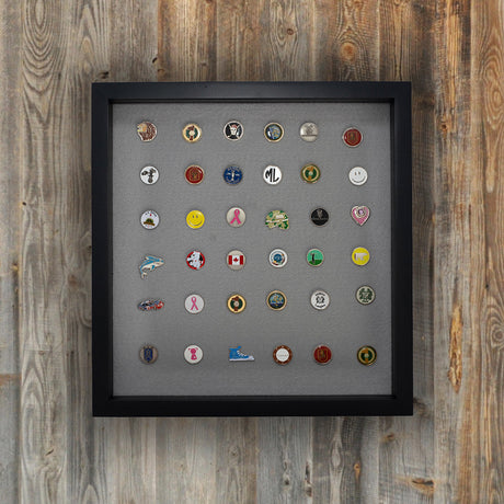 100 Golf Ball Marker Display -- Black/Gray