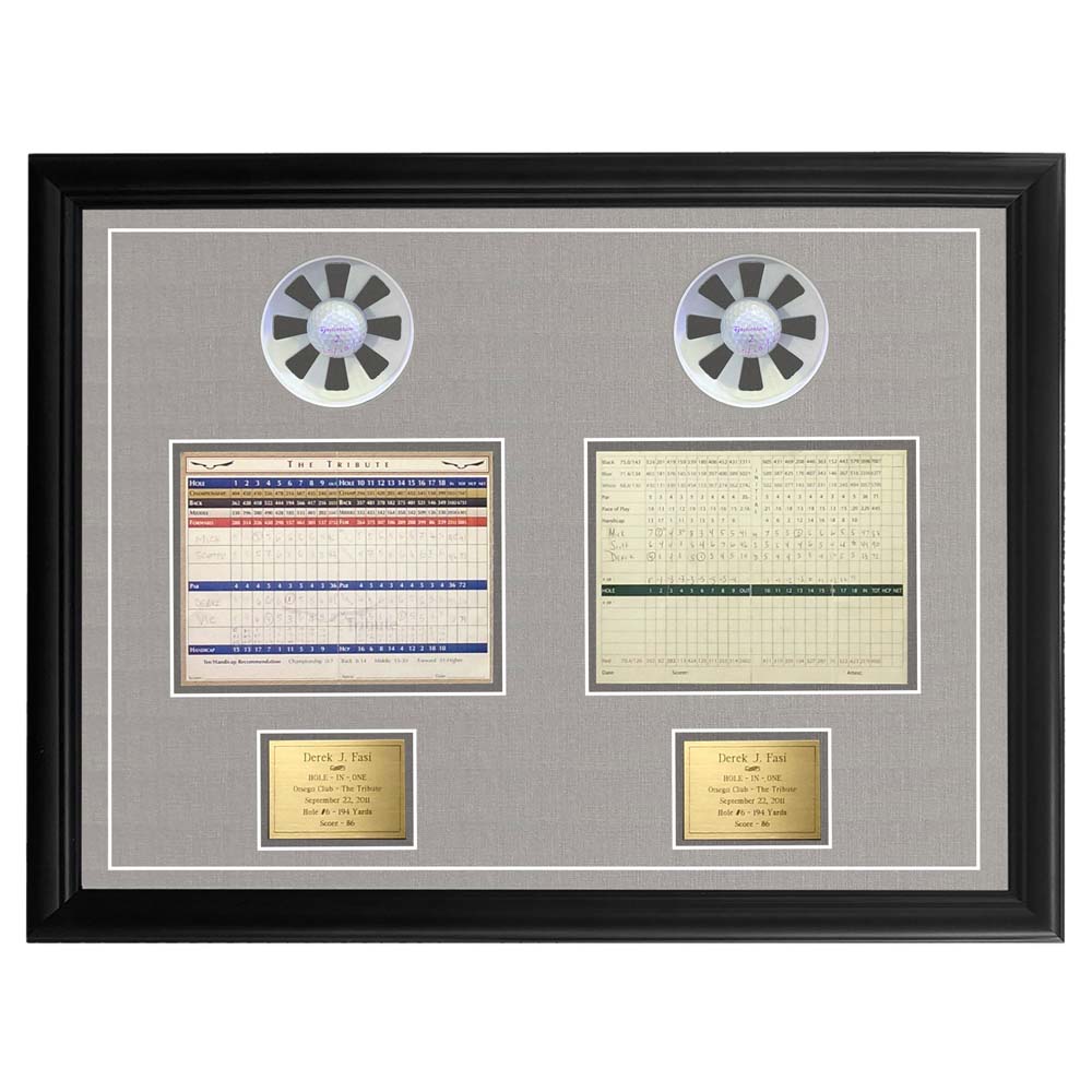 Double Hole-In-One Display with Scorecards
