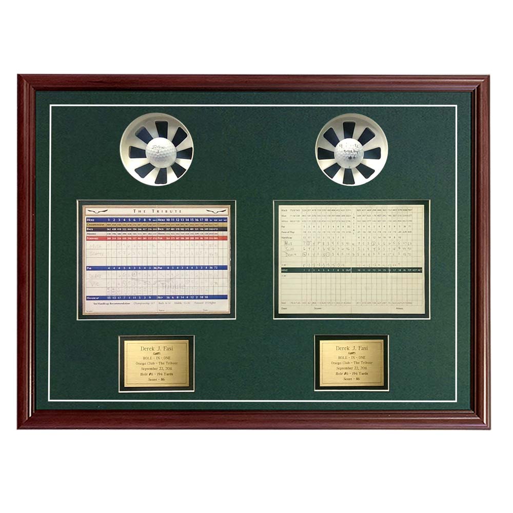 Double Hole-In-One Display with Scorecards