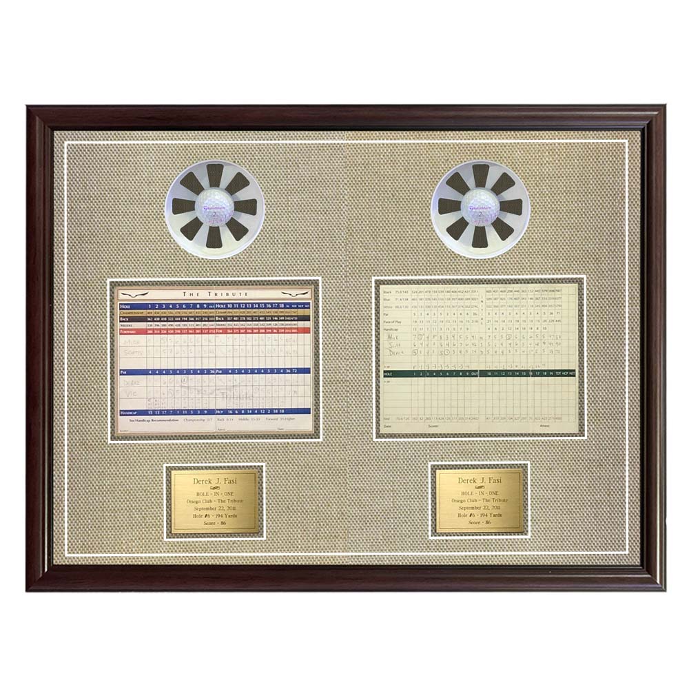 Double Hole-In-One Display with Scorecards