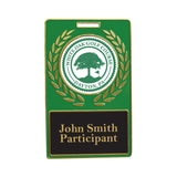 Custom Domed Metal Stamped Bag Tag