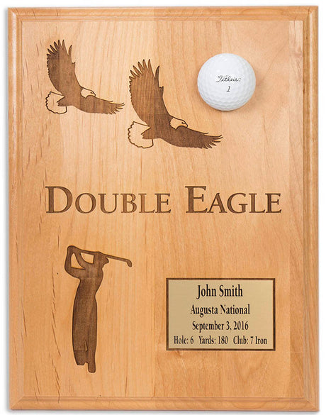 Double Eagle 9x12 Laser Etched Plaque