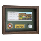 Hole-In-One Enclosed Shadowbox -- Barnwood