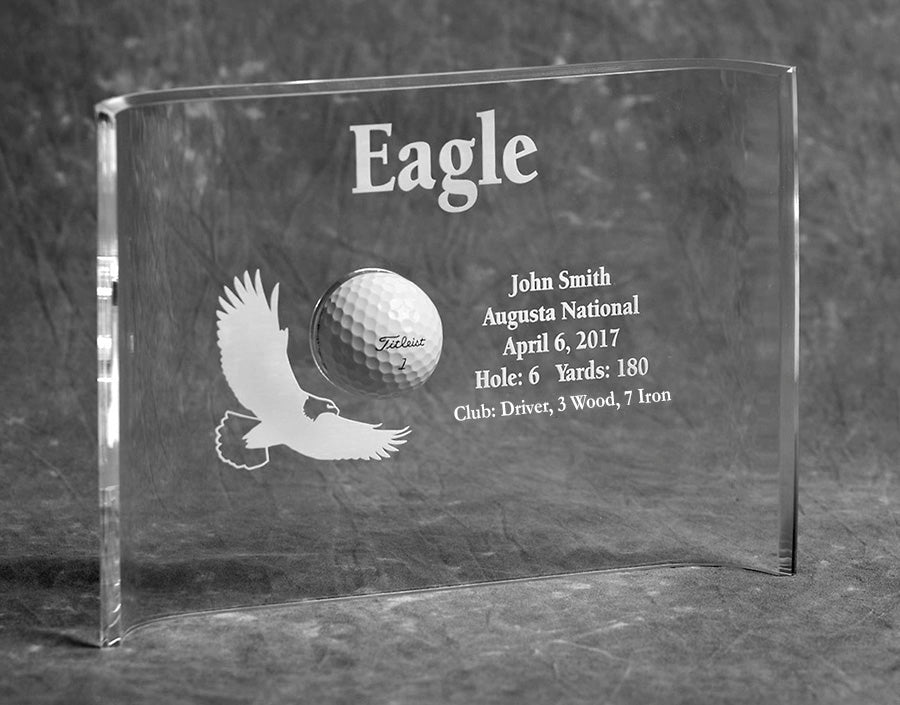 Eagle 7x10 Acrylic Crescent Award