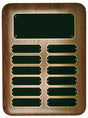 Elliptical Edge Genuine Walnut  Perpetual Plaque