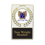 Custom Domed Metal Stamped Bag Tag