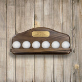 6 Golf Ball Display -- Walnut