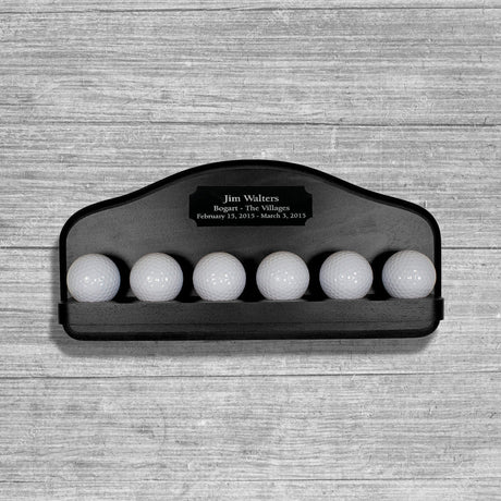 6 Golf Ball Display -- Black