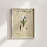 Golf Patent Print - Tee