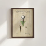 Golf Patent Print - Tee