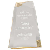 Facet Wedge Acrylic Golf Award