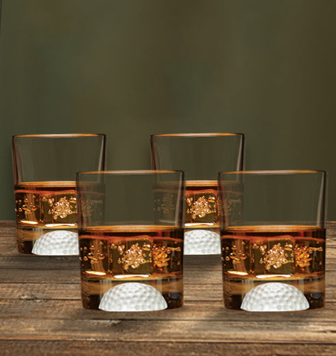 Fore Double Old Fashioned Custom Bar Glasses