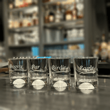 Fore Double Old Fashioned Golf Score Glasses