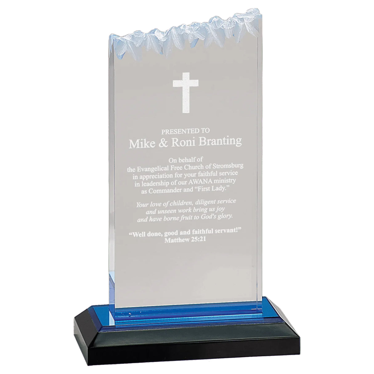 Frosted Impress Acrylic Golf Award