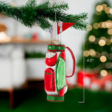 Glass Golf Bag Ornament