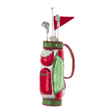 Glass Golf Bag Ornament