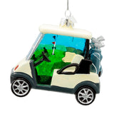 Glass Golf Cart Ornament