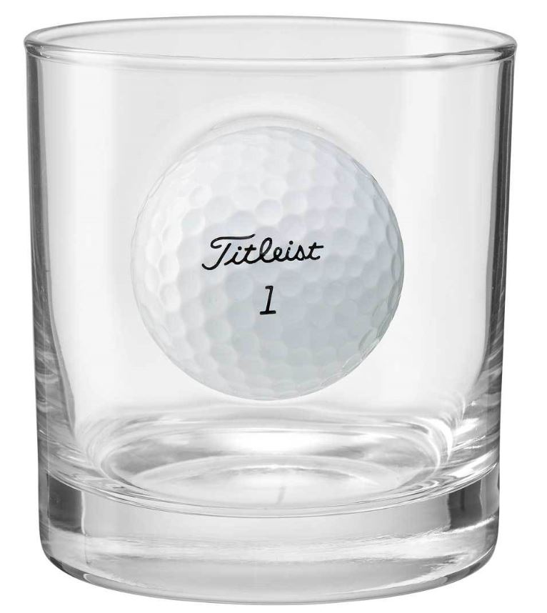 Personalized Golf Ball Rocks Glass