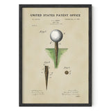 Golf Patent Print - Tee