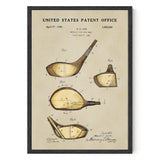 Golf Patent Print - Wood