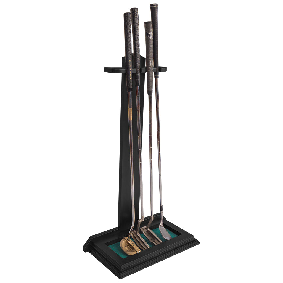 Golf Putter Stand -- Black / Green