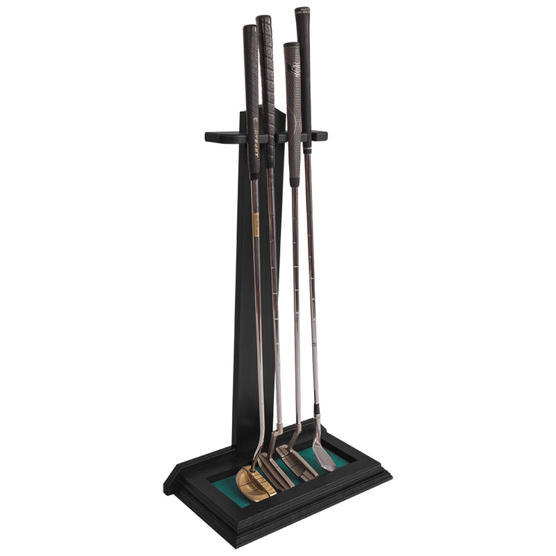 Golf Putter Stand -- Black / Green