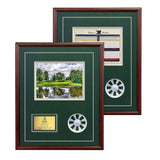 Framed Photo/Scorecard and Ball Shadow Box