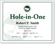 Hole in One Award Certificate