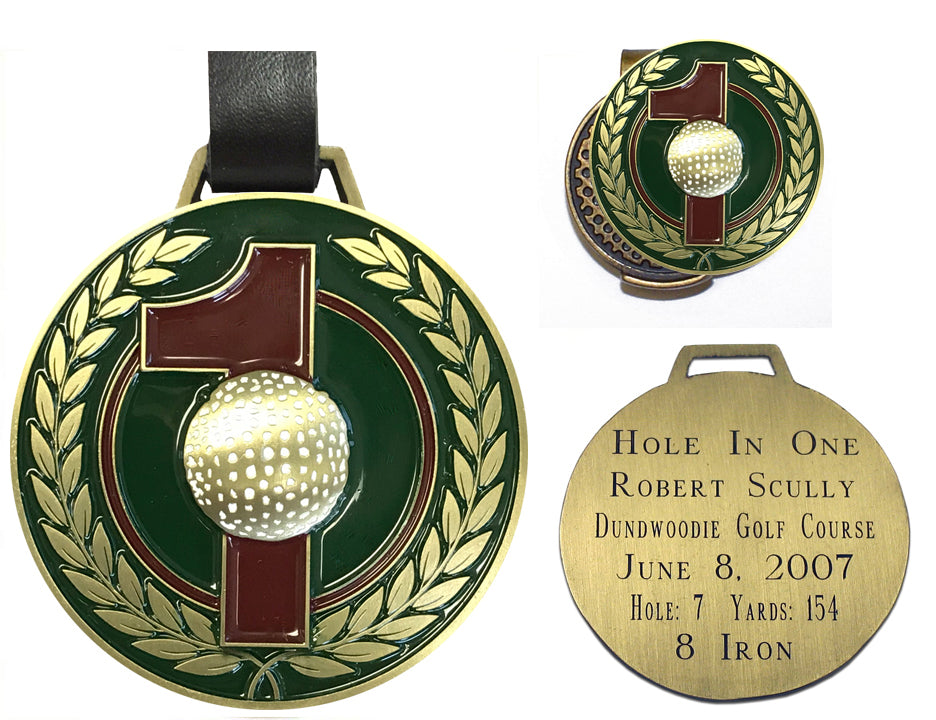 Personalized Hole-In-One Bag Tag and Ball Marker