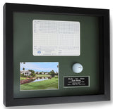 Hole-In-One Ball, Photo, and Scorecard Shadowbox