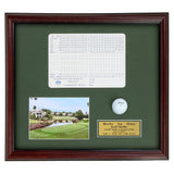 Hole-In-One Ball, Photo, and Scorecard Shadowbox