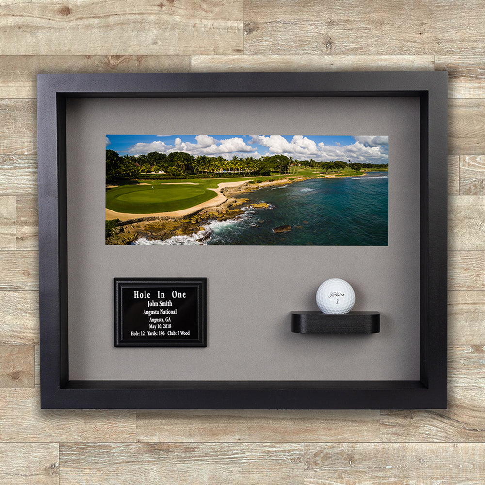 Hole-In-One Ball & Photo/Scorecard Shadowbox