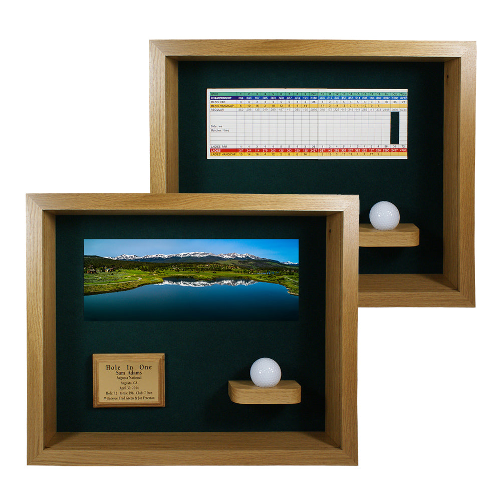 Hole-In-One Ball & Photo/Scorecard Shadowbox