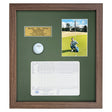 Hole-In-One Ball, Vertical Photo, and Scorecard Shadowbox -- Barnwood