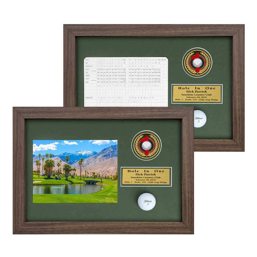 Hole-In-One Enclosed Vertical Shadowbox