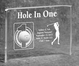 Hole-In-One Female 7x10 Acrylic Crescent Award