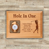Hole-In-One Female Laser Etched Plaque