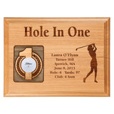 Hole-In-One Female Laser Etched Plaque