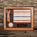 Hole-In-One Photo/Scorecard Sandcarved Plaque