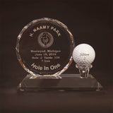 Hole in One Trophy Crystal Gem Cut