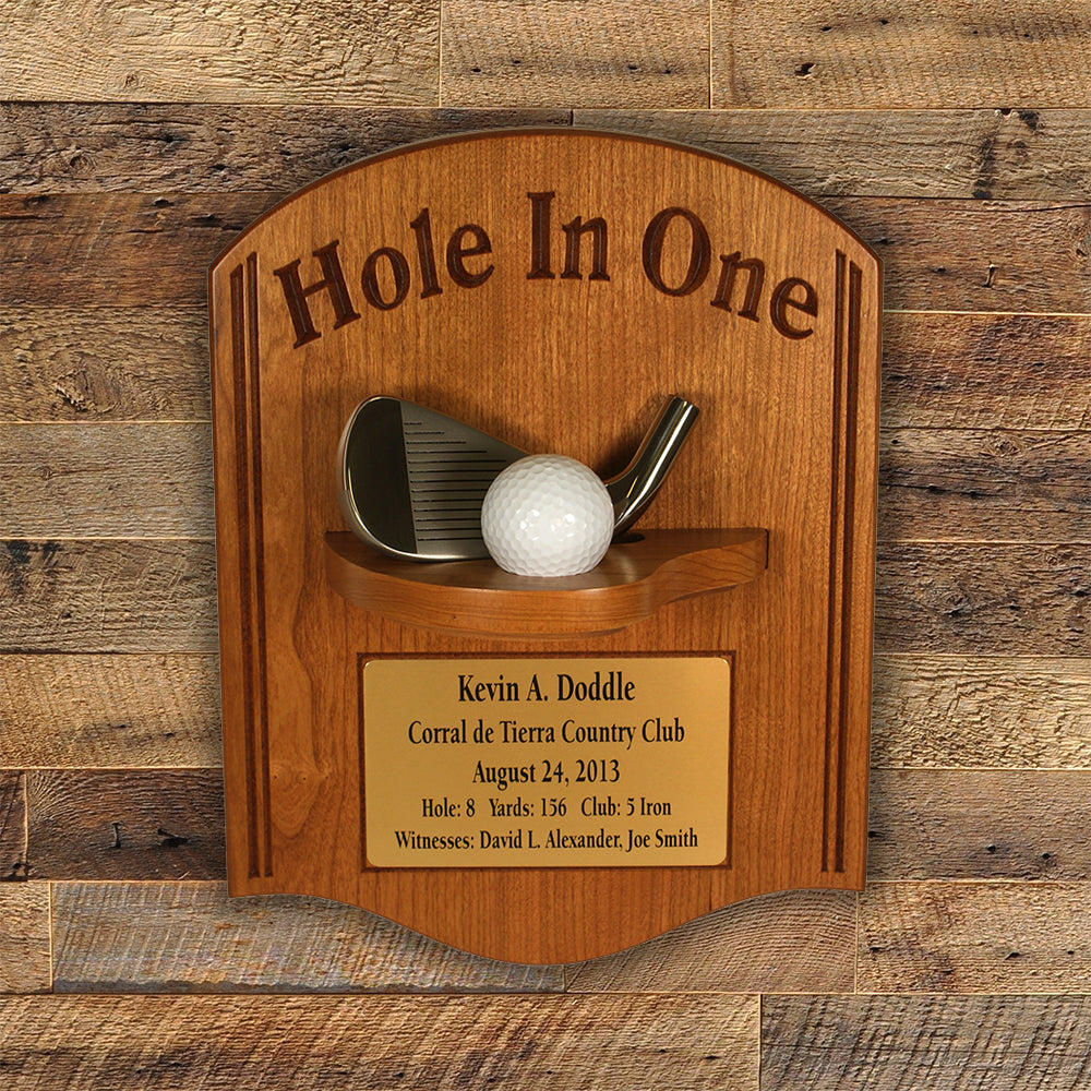 Hole-In-One with Iron Plaque