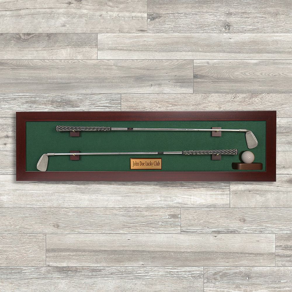 Horizontal Framed Two Golf Club Display