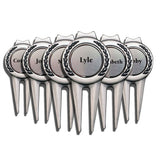Individually Personalized Ball Marker and Divot Tool Sets