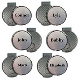 Individually Personalized Ball Marker and Hat Clip Sets