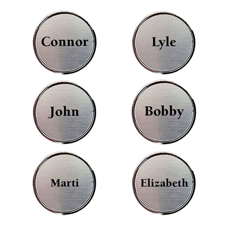 Individually Personalized Golf Ball Markers