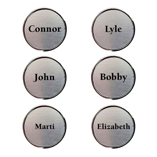 Individually Personalized Golf Ball Markers