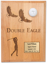 Ladies Double Eagle 9x12 Laser Etched Plaque
